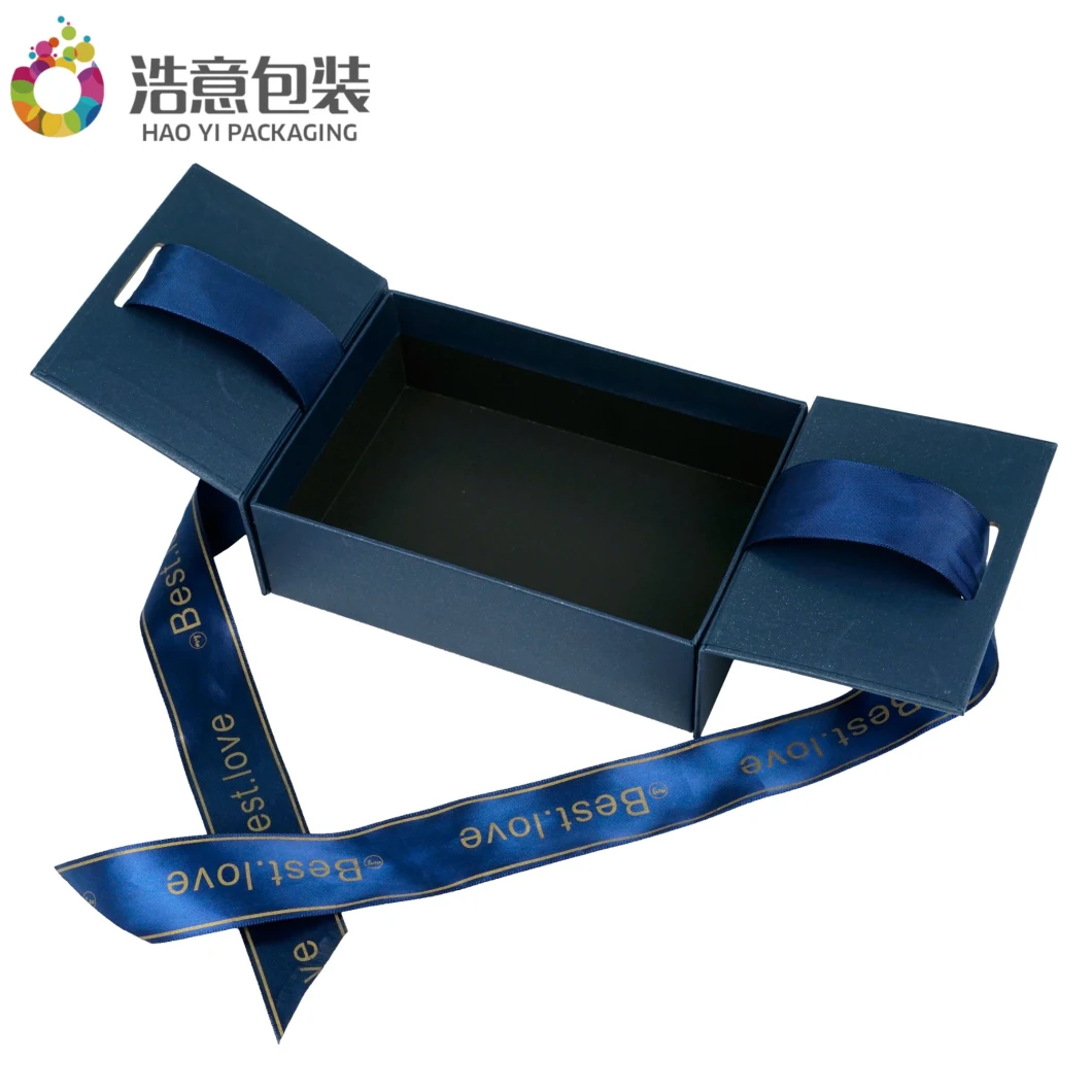 Manufacturer Custom Luxury Cardboard Cosmetics Makeup Clothes Magnetic Paper Gift Packaging Jewelry Box for Watch Wedding Party Festival Packing with Ribbon