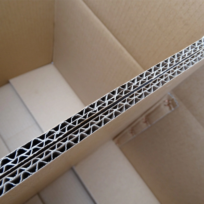 Custom 3/5 Ply Bc Flute Double Walls Corrugated Cardboard Brown Kraft Paper Packaging Carton Box for Heavy Fruit Electronic Moving Packing Shipping