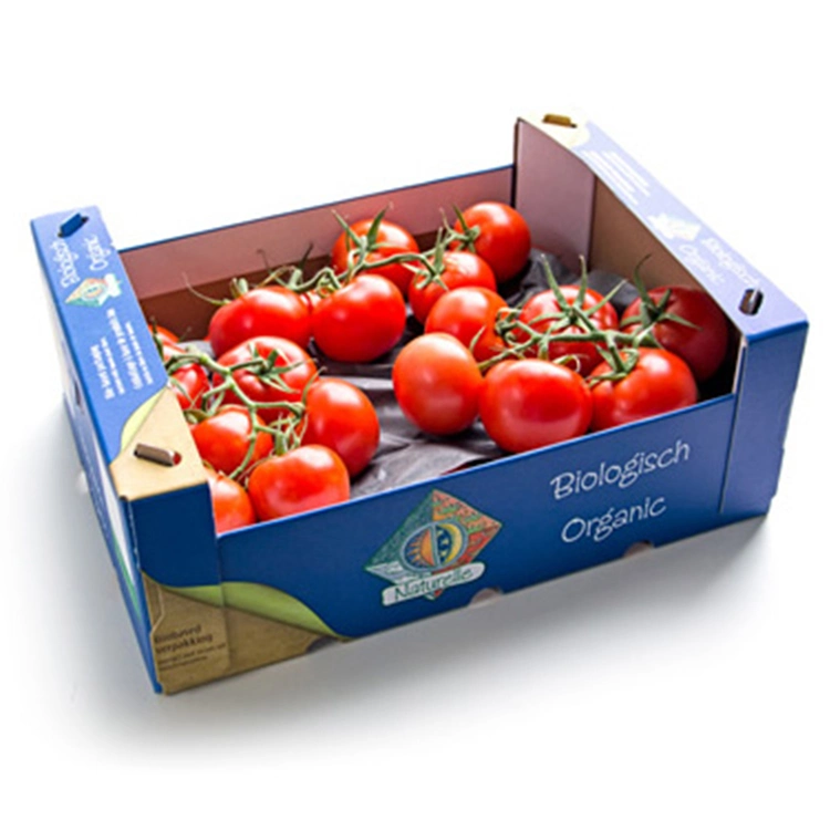 OEM Folding Corrugated Box Fresh Fruit and Vegetable Packaging Corrugated Cardboard Vegetable Box