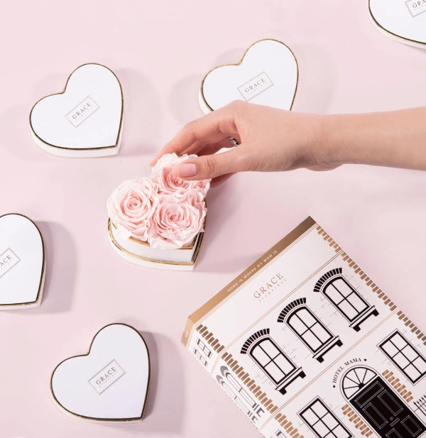 Heart Shaped Flower Gift Boxes Packaging for Roses