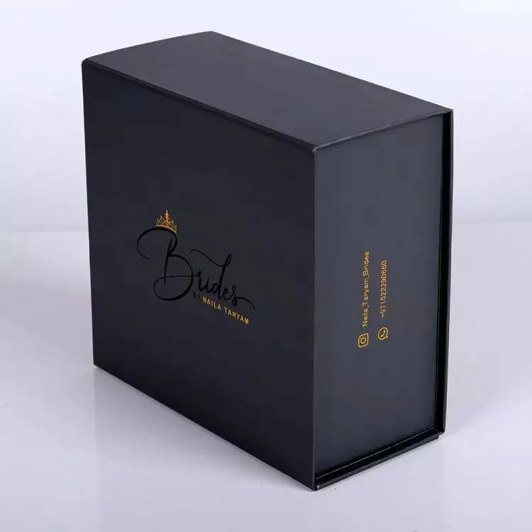 Custom Luxury Big Collapsible Wedding Dress Packaging Magnetic Closure Gift Paper Box