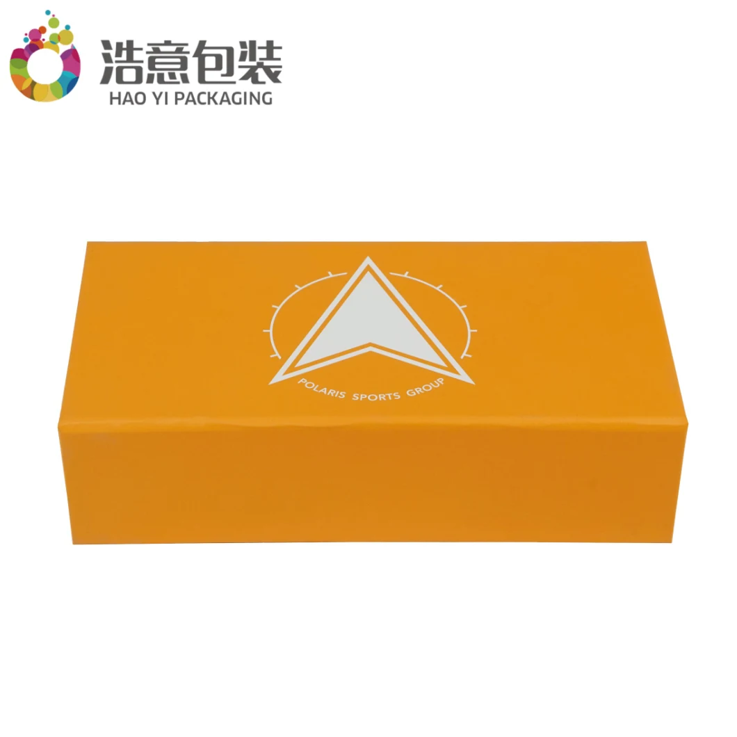 China Wholesale Custom Luxury Orange Printed Folding Foldable Cardboard Paper Packaging Gift Jewelry Box with Magnetic for Wine Clothing Apparel Shoes Cosmetic