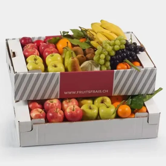 Custom Fruit Corrugated Carton Cardboard Packaging Mailing Shipping Case Fruit Corrugated Box