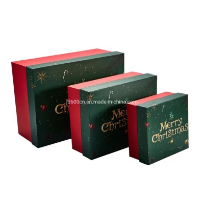 Custom Box Paper Gift Box Set Rigid Packaging Box Wholesale Christmas Gift Box